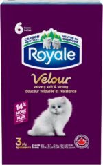 Velour 3 Ply Facial Tissue, 6 Tissue Boxes, 82 Tissues per Box - Image 2