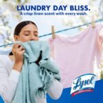 Lysol Laundry Sanitizer Additive, Bacteria-Causing Laundry Odor Eliminator, Detergent Additive, Crisp Linen, 90oz - Image 4