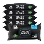 Flushable Wipes - 6 Pack, 288 Wipes - Unscented Extra-Large Adult Wet Wipes - Vitamin-E & Aloe