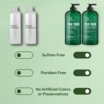 Botanic Hearth Tea Tree Shampoo and Conditioner Set - Nourishing Hair Care with Tea Tree Oil, Peppermint, and Lavender 16Fl oz each - Image 4