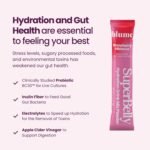 Blume Gut Health Hydration Packets, Sugar-Free, with Inulin Fibre, Probiotics, Apple Cider Vinegar, and Electrolytes,15 Sticks - Canadian Brand - Image 9